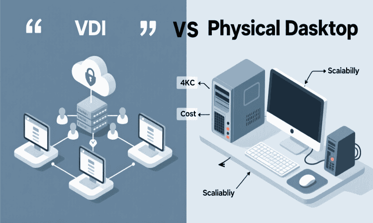 VDI یا دسکتاپ فیزیکی؟ کدام برای شرکت شما بهتر است؟