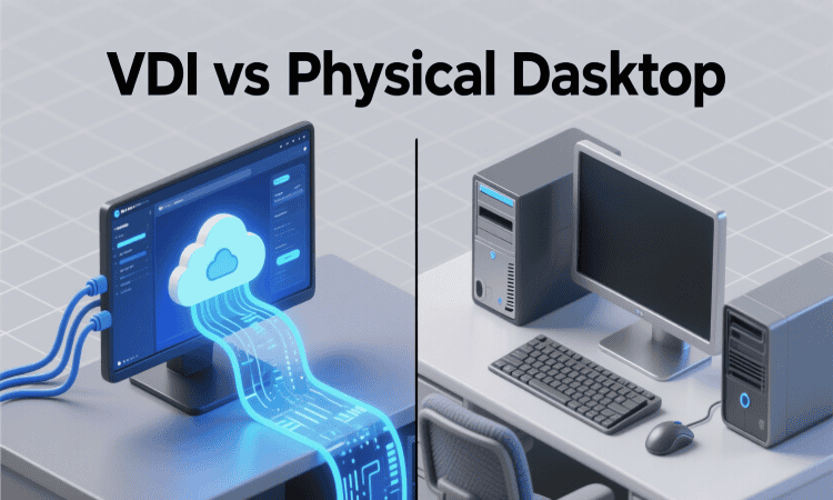 VDI یا دسکتاپ فیزیکی؟ کدام برای شرکت شما بهتر است؟